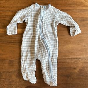 Andy Wawa Striped Baby Onesie Pajamas, 3-6 months footie
